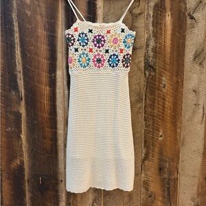 Crochet Floral Dress
